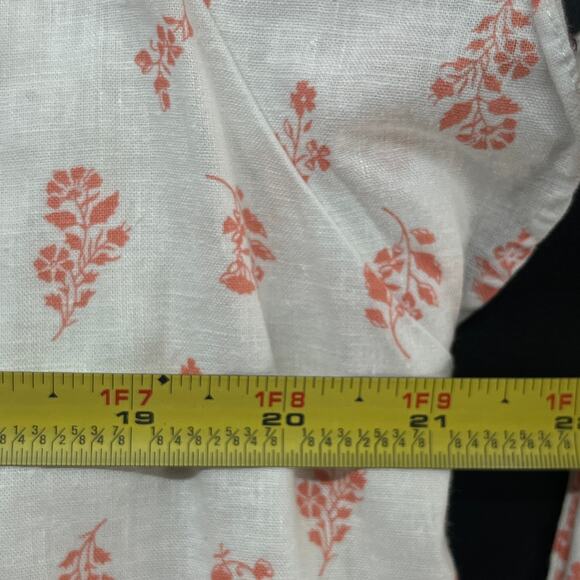 Gal Meets Glam Women's Linen Cotton Floral Block Print Della Shirt Dress Size 12 - Picture 6 of 7